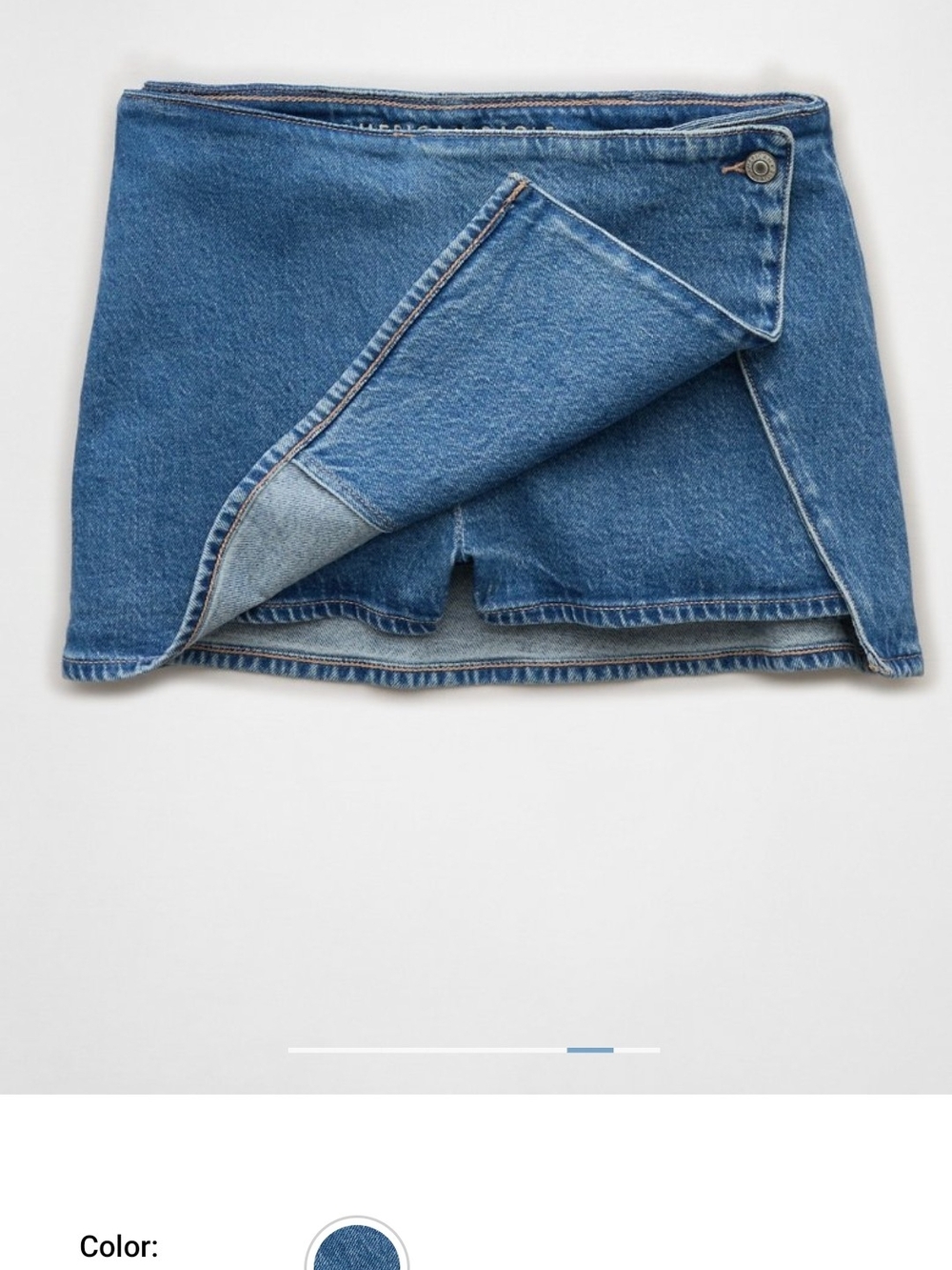American Eagle Outfitters Blue Denim Mini Skirt - Picture 4 of 10